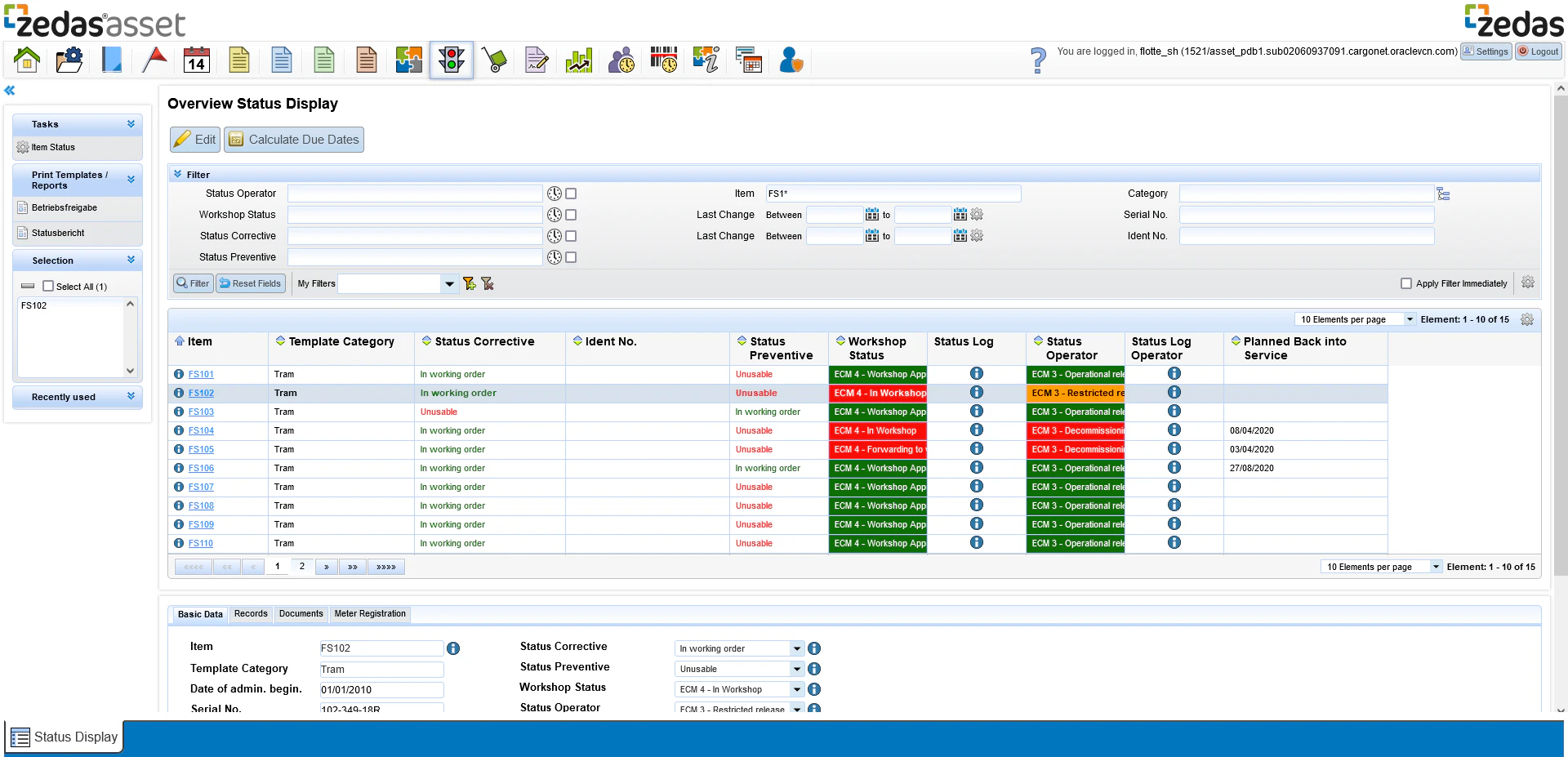 screenshot of zedas asset